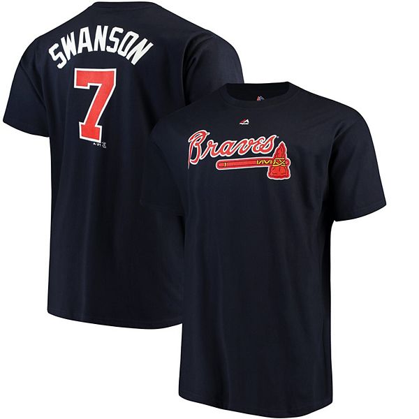 Majestic Men's Dansby Swanson Atlanta Braves Official Player T-Shirt -  Macy's