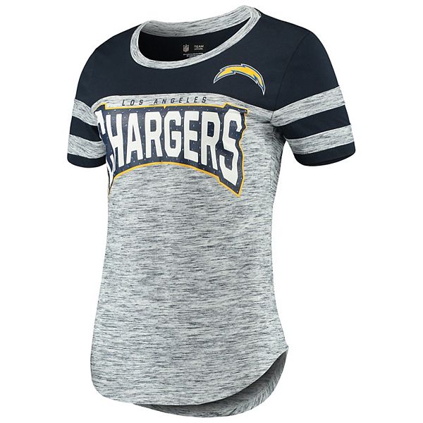 Football Fan Shop Officially Licensed NFL Women's Rhinestone Tee - Chargers