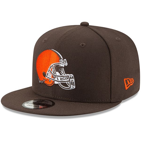 Men's New Era Brown Cleveland Browns Basic 9FIFTY Adjustable Snapback Hat