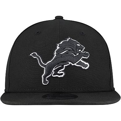 Men's New Era Black Detroit Lions B-Dub 9FIFTY Adjustable Hat