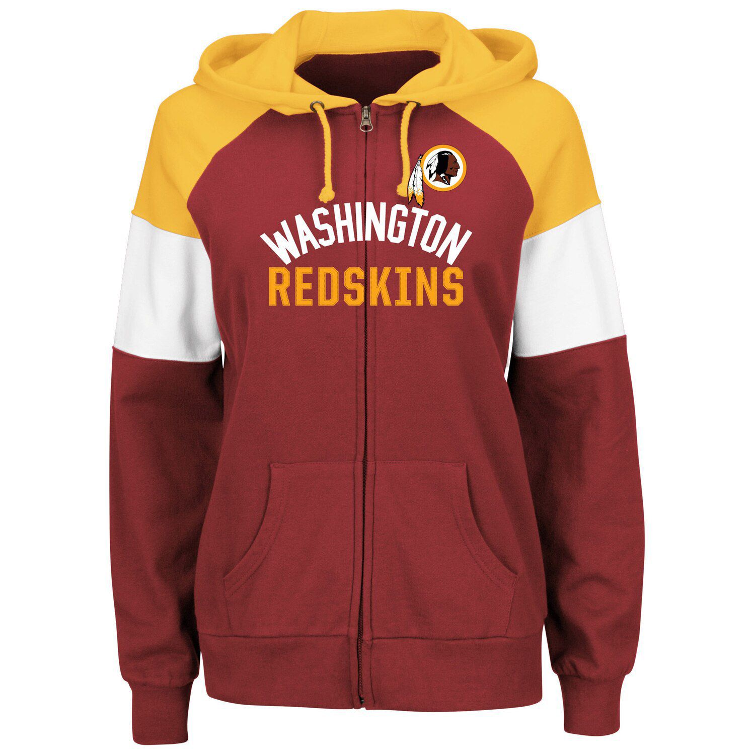 washington redskins full zip hoodie