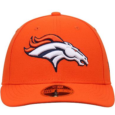 Men's New Era Orange Denver Broncos Omaha Low Profile 59FIFTY Structured Hat