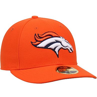 Men's New Era Orange Denver Broncos Omaha Low Profile 59FIFTY Structured Hat