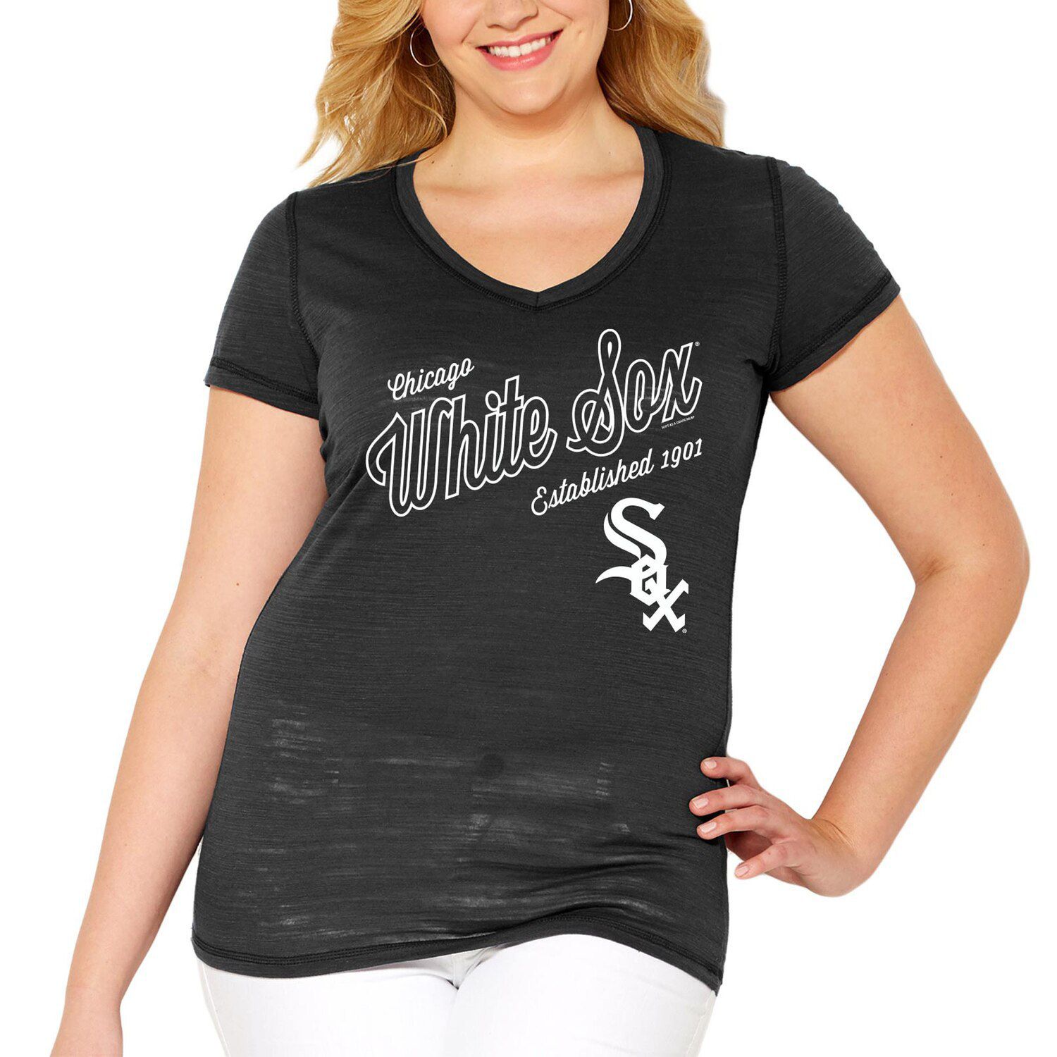 women's plus size chicago white sox shirt