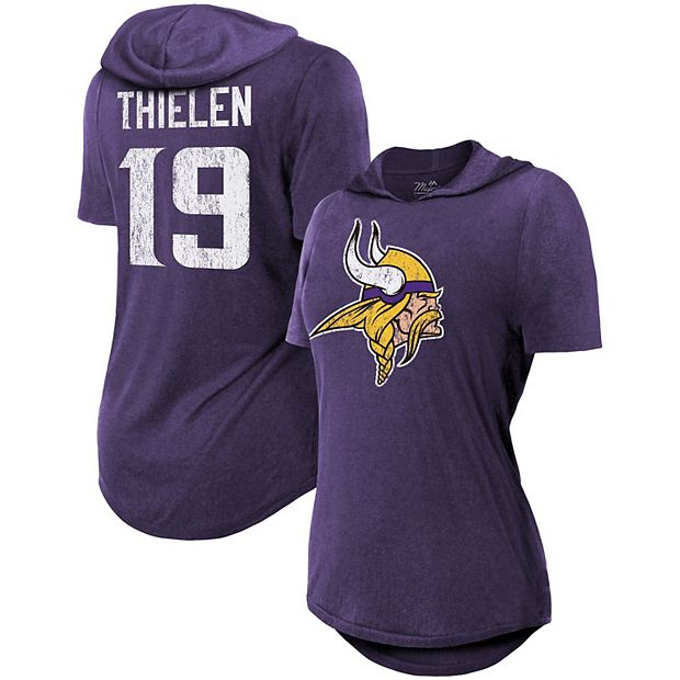 Women's Majestic Threads Adam Thielen Purple Minnesota Vikings