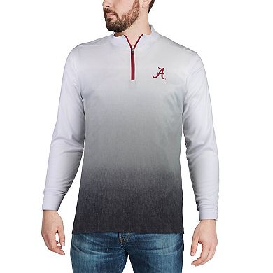 Men's Colosseum Gray Alabama Crimson Tide Magic Team Logo Quarter-Zip Jacket