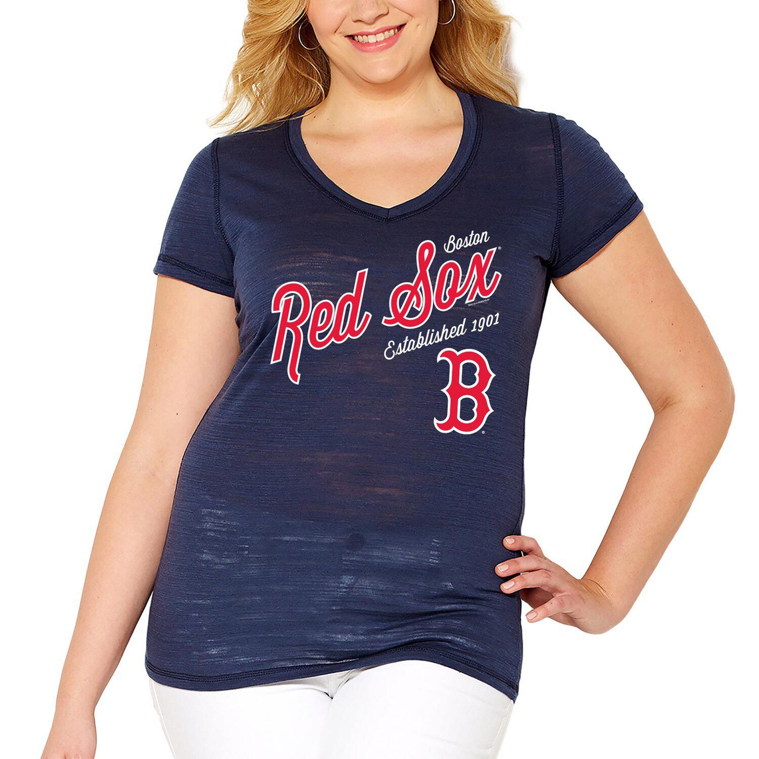 plus size red sox t shirt