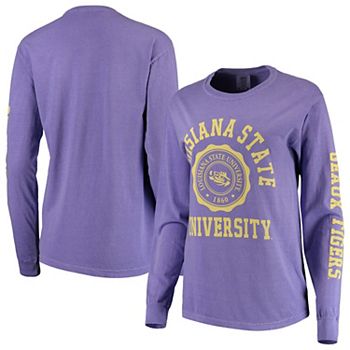 Women S Purple Lsu Tigers Oversized Comfort Colors University Seal
