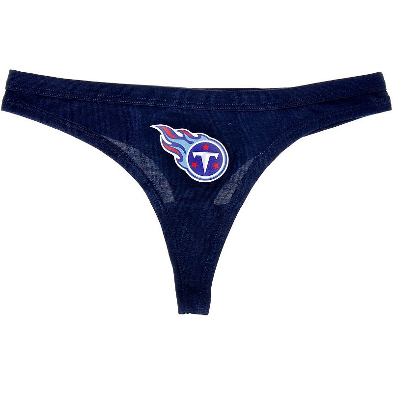 Womens Concepts Sport Navy Tennessee Titans Solid Logo Thong, Size: Small,