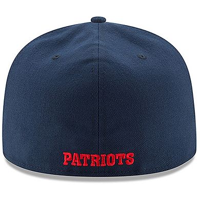 Men's New Era Navy New England Patriots Classic Logo Omaha 59FIFTY Fitted Hat