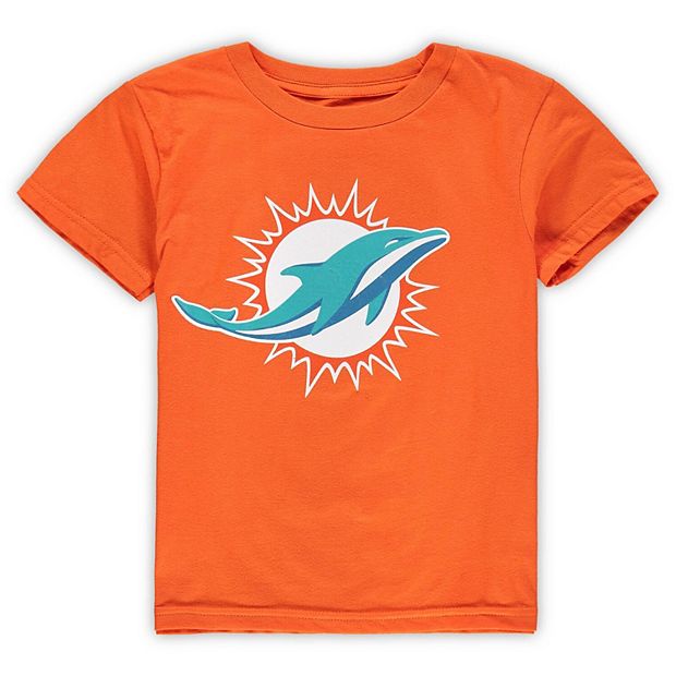 Preschool Orange Miami Dolphins Team Logo T-Shirt