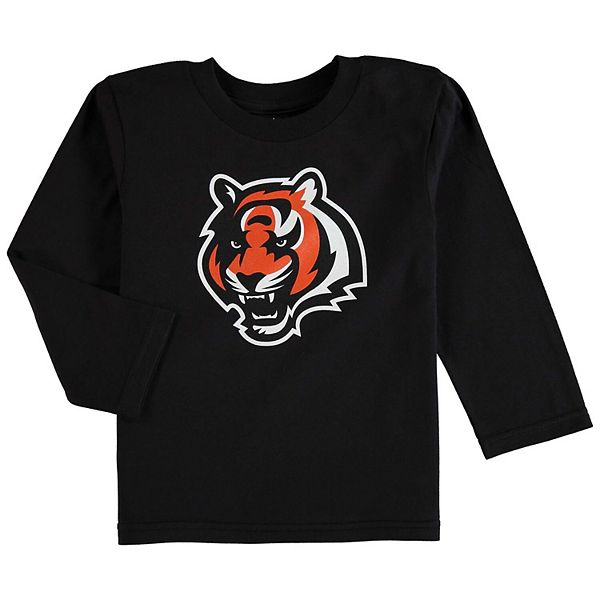 لت Cincinnati Bengals Preschool Team Logo Long Sleeve T-Shirt - Black لت