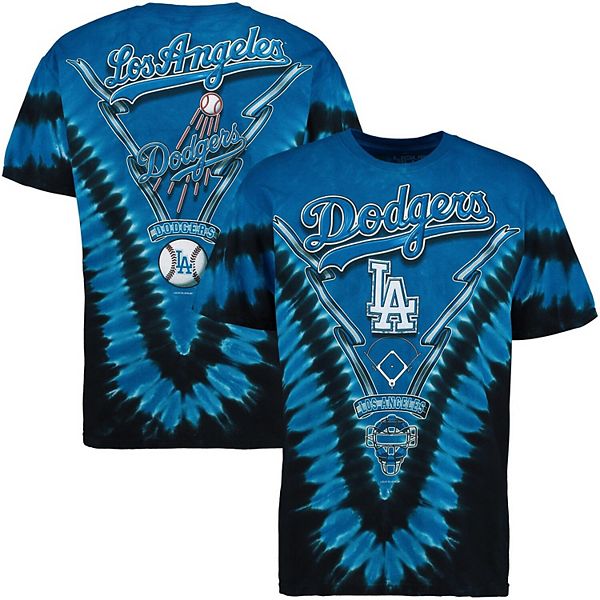 Lids Los Angeles Dodgers Stitches Spider Tie-Dye T-Shirt - Royal
