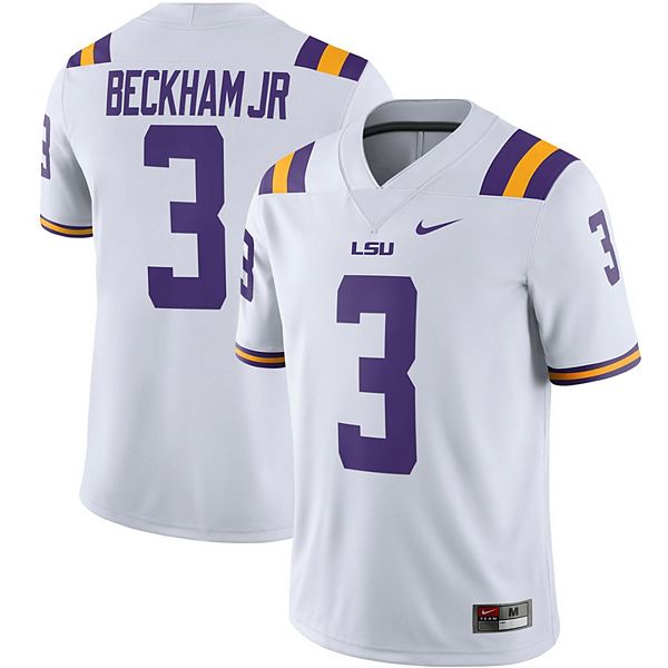 Men's Nike Odell Beckham Jr. White LSU Tigers Alumni Player Game