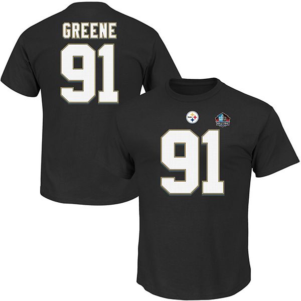 Men's Majestic Kevin Greene Black Pittsburgh Steelers Hall of Fame ...