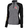 Women's Gray/Black Arizona State Sun Devils Finalist Quarter-Zip Pullover Jacket