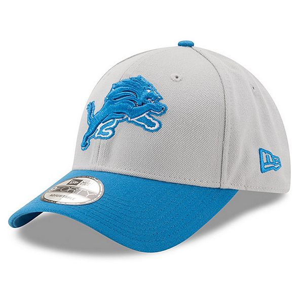 Youth New Era Gray/Blue Detroit Lions NFL League 9FORTY Adjustable Hat