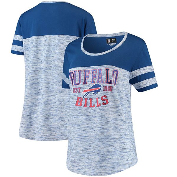 Ladies Buffalo Bills New Era Brushed Scoop Neck T-Shirt