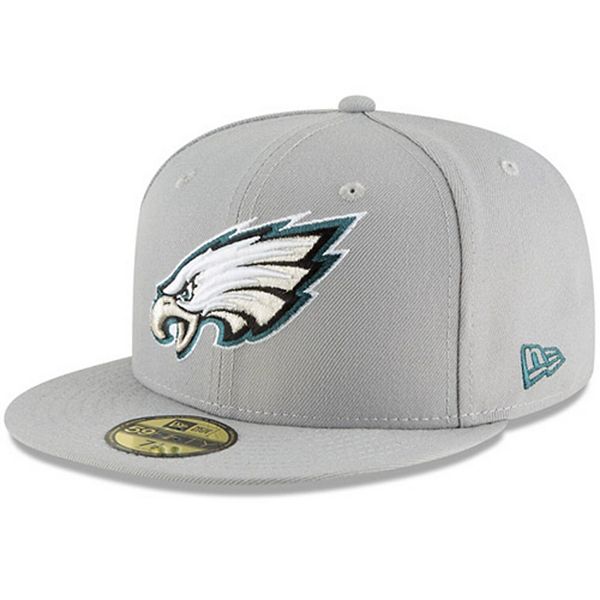 Men's New Era Gray Philadelphia Eagles Omaha 59FIFTY Hat