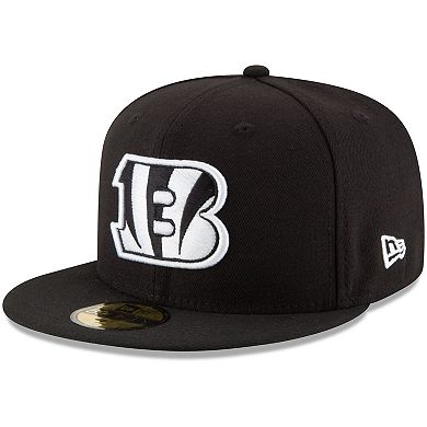 Men's New Era Black Cincinnati Bengals B-Dub 59FIFTY Fitted Hat