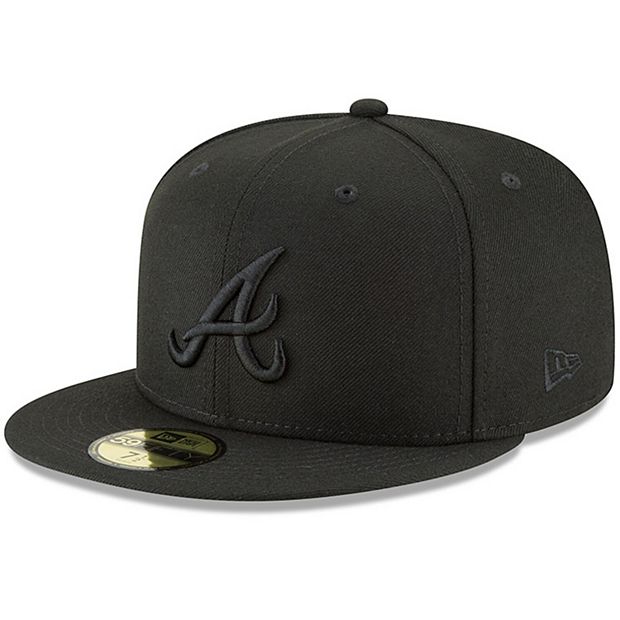 Atlanta Braves New Era Primary Logo Basic 59FIFTY Fitted Hat - Black