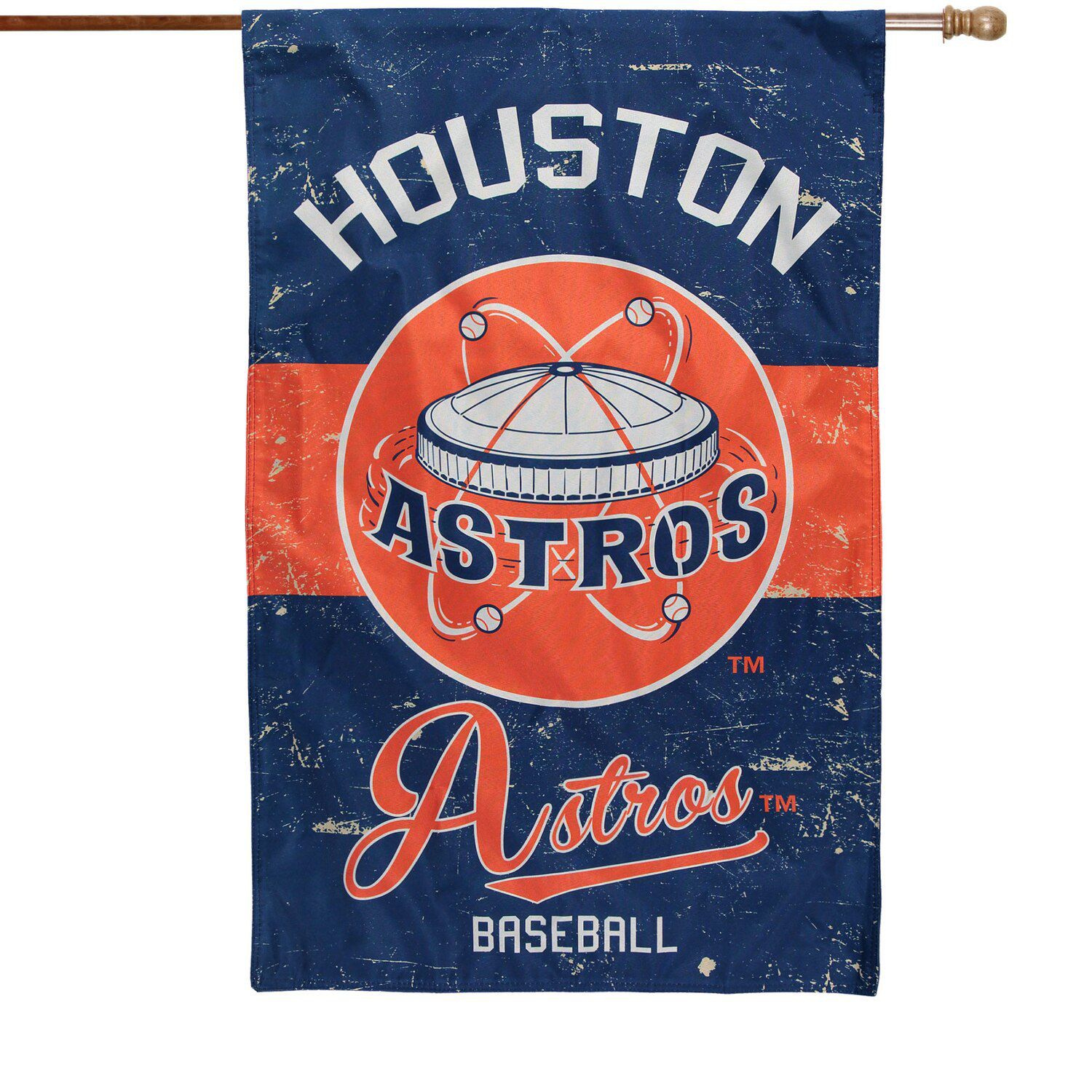 Image for Unbranded Houston Astros 28" x 44" Vintage Linen House Flag at Kohl's.
