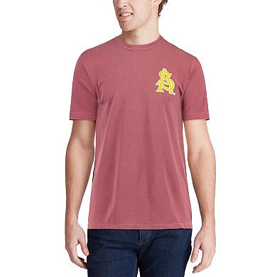 Men's Maroon Arizona State Sun Devils Baseball Flag Comfort Colors T-Shirt