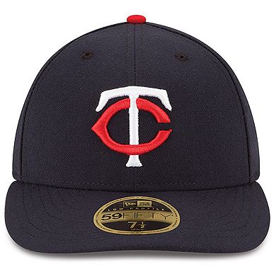 Men's New Era Navy Minnesota Twins Authentic Collection On Field Low Profile Home 59FIFTY Fitted Hat