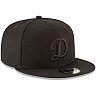 Los Angeles Dodgers New Era Script Logo Black on Black 9FIFTY Snapback ...