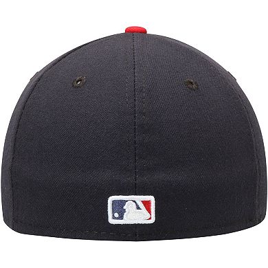 Men's New Era Navy/Red Atlanta Braves Home Authentic Collection On-Field Low Profile 59FIFTY Fitted Hat