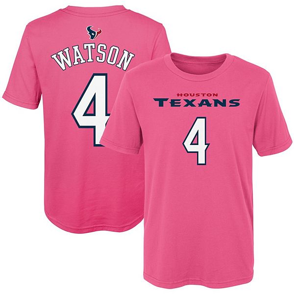 Girls Preschool Deshaun Watson Pink Houston Texans Player ...