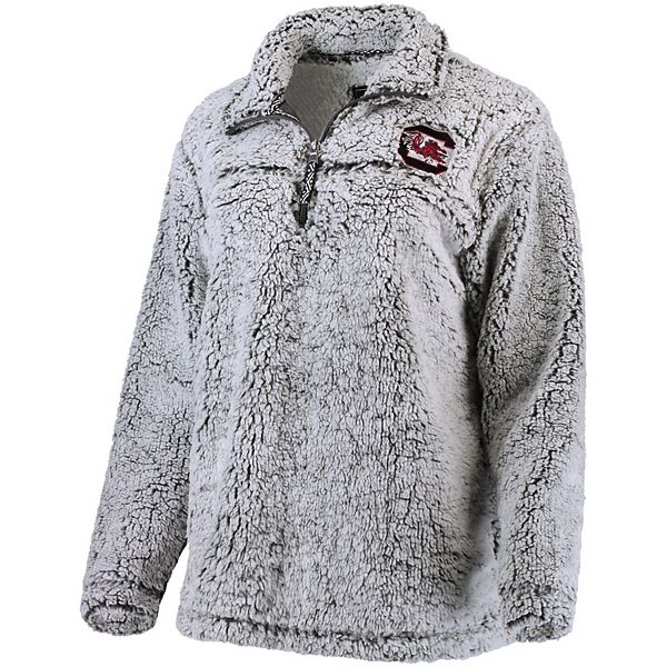 Men's League Collegiate Wear Heathered Gray South Carolina Gamecocks  Saranac Quarter-Zip Pullover Jacket