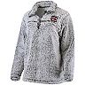 Women's Gray South Carolina Gamecocks Sherpa Super Soft Quarter Zip Pullover Jacket