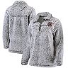 Women's Gray South Carolina Gamecocks Sherpa Super Soft Quarter Zip Pullover Jacket