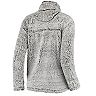 Women's Gray Cal Bears Sherpa Super Soft Quarter Zip Pullover Jacket