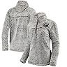 Women's Gray Cal Bears Sherpa Super Soft Quarter Zip Pullover Jacket