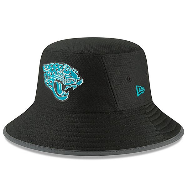 Youth New Era Black Jacksonville Jaguars 2018 Training Camp Primary Bucket  Hat