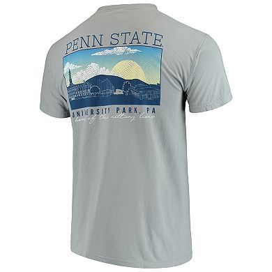 Men's Gray Penn State Nittany Lions Comfort Colors Campus Scenery T-Shirt