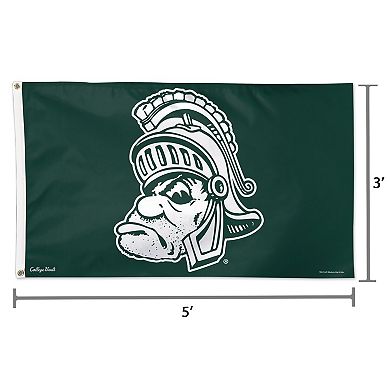 WinCraft Michigan State Spartans Single-Sided 3' x 5' Deluxe Mascot Flag