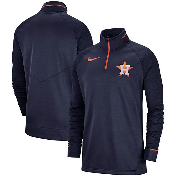 NIKE Houston Astros Authentic On Field Dri-Fit Long Sleeve Shirt Mens LARGE