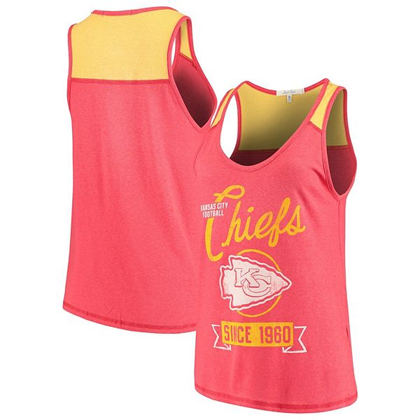 Junk Food Clothing Kansas City Chiefs Womens Red Timeout Tank Top