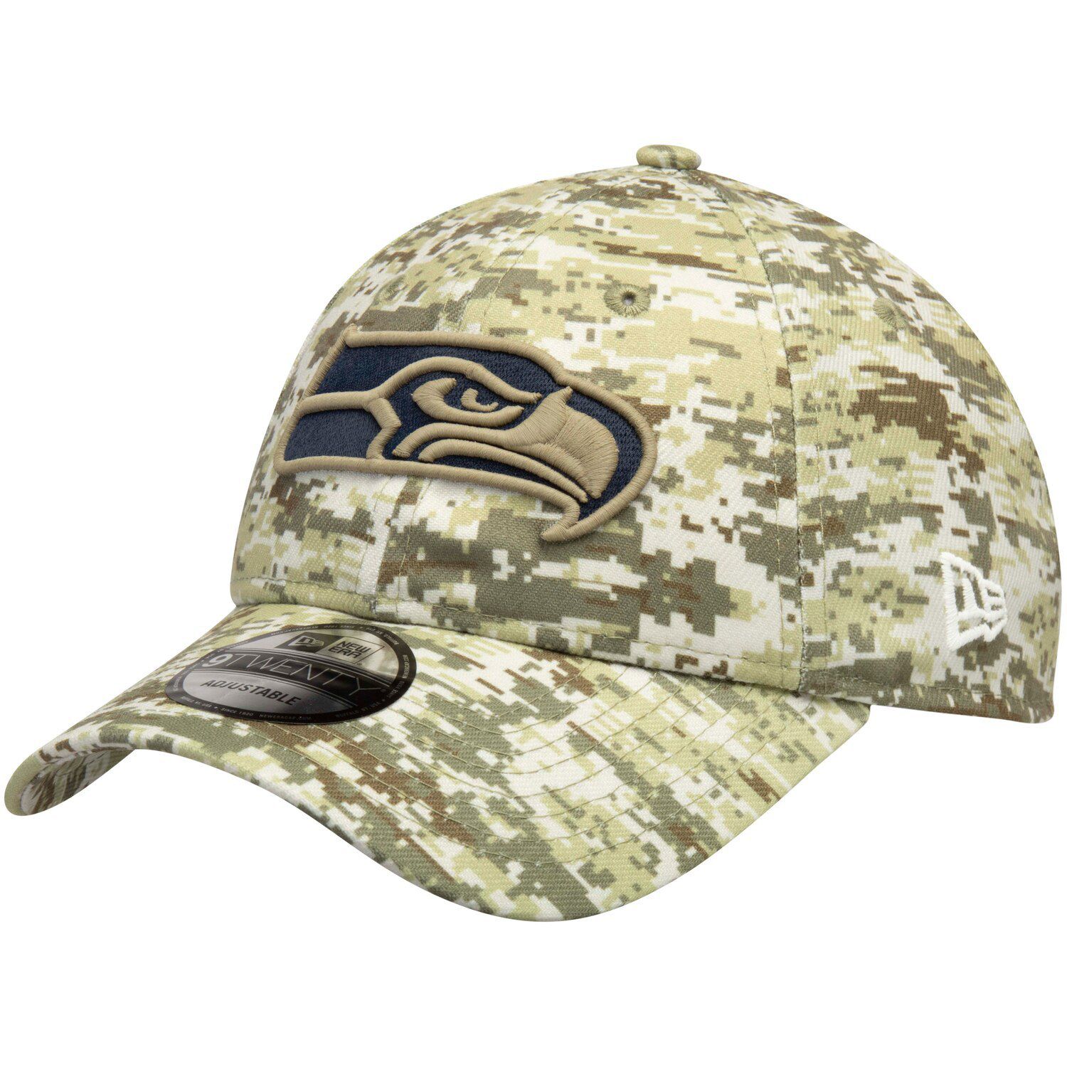 Seattle Seahawks NFL TEAM-BASIC Army Camo Fitted Hat