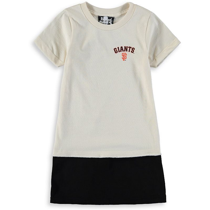 Girls Toddler Refried Apparel Cream San Francisco Giants T-Shirt Dress, Tod