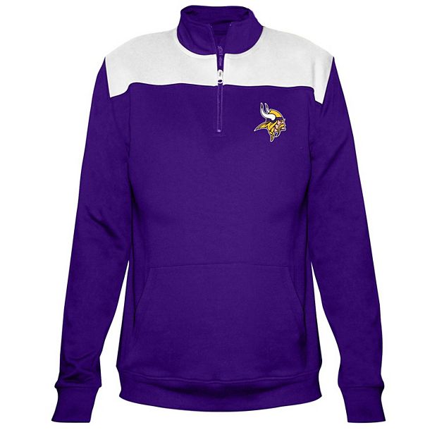 Women's Majestic Purple Minnesota Vikings Plus Size 1/4-Zip Fleece Pullover  Sweatshirt