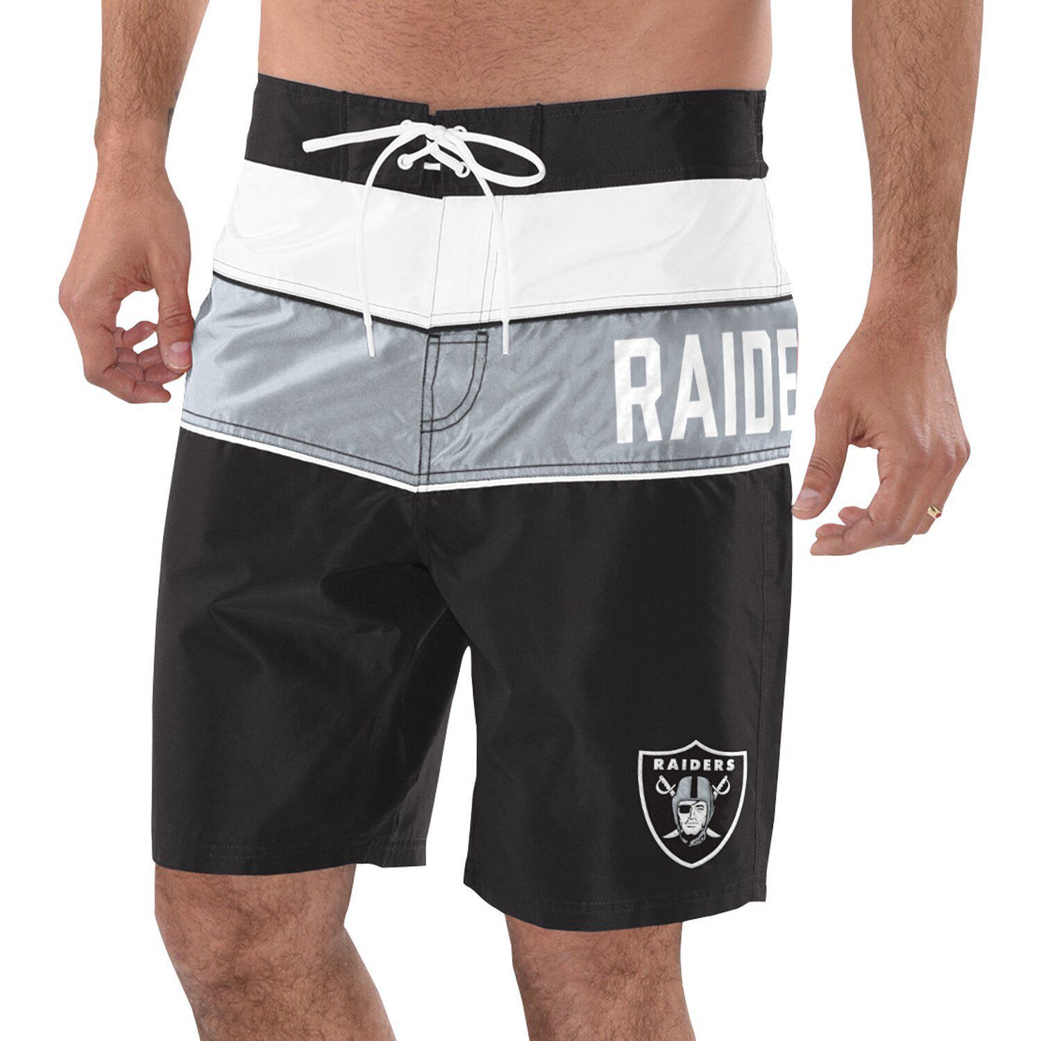 raiders swim trunks