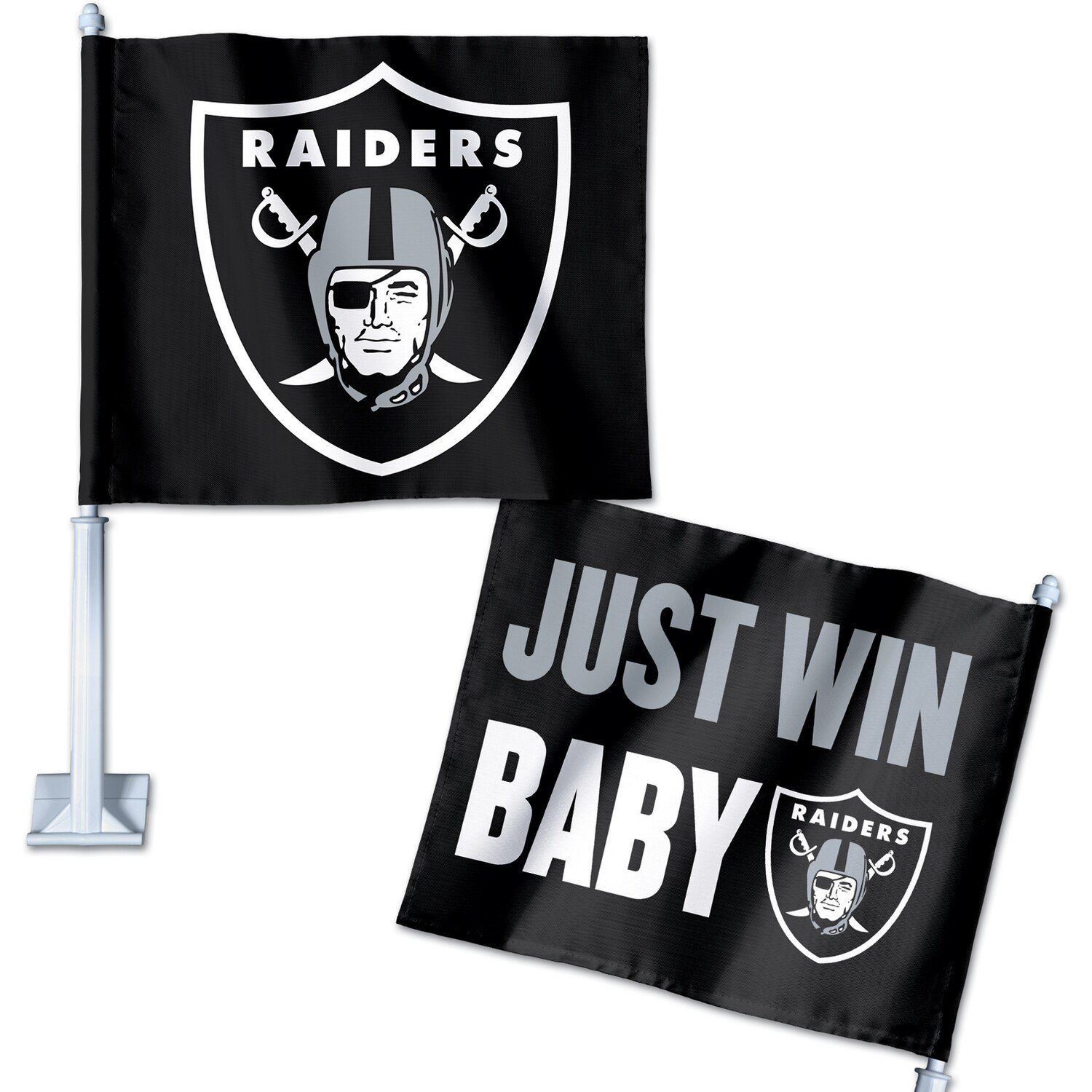Image for Unbranded WinCraft Oakland Raiders Double-Sided Slogan Car Flag at Kohl's.