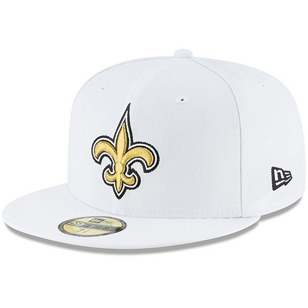 ريمنجتون Men's New Era White New Orleans Saints Omaha 59FIFTY Fitted Hat ريمنجتون