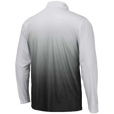 Men's Colosseum Gray Clemson Tigers Magic Team Logo Quarter-Zip Jacket