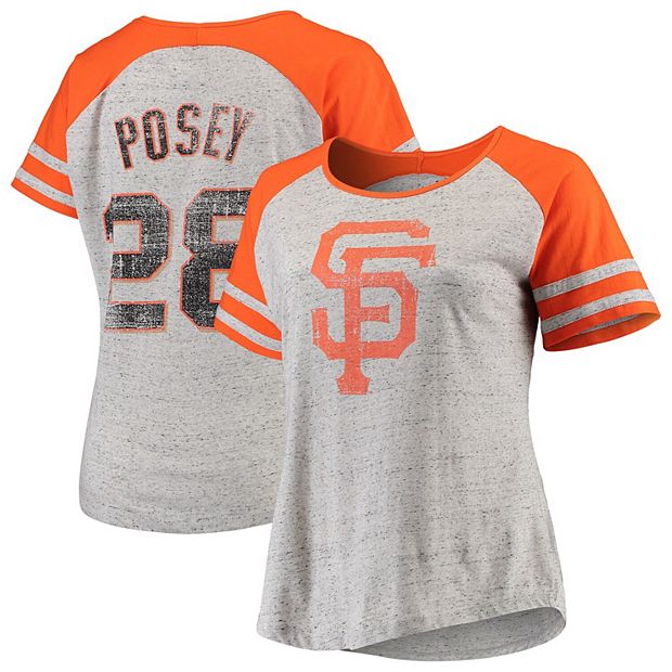 Men's San Francisco Giants Buster Posey Majestic Orange Official