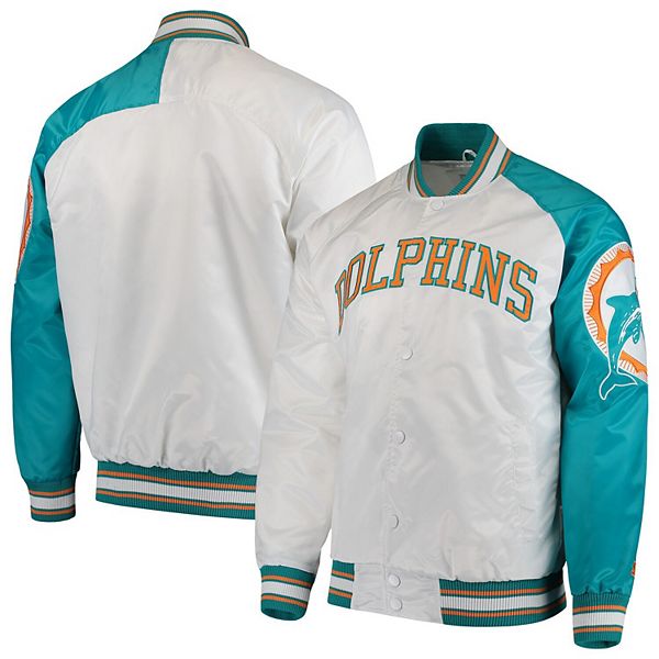 Miami Dolphins Vintage Logo Classic Starter Jacket- White – CanesWear at  Miami FanWear